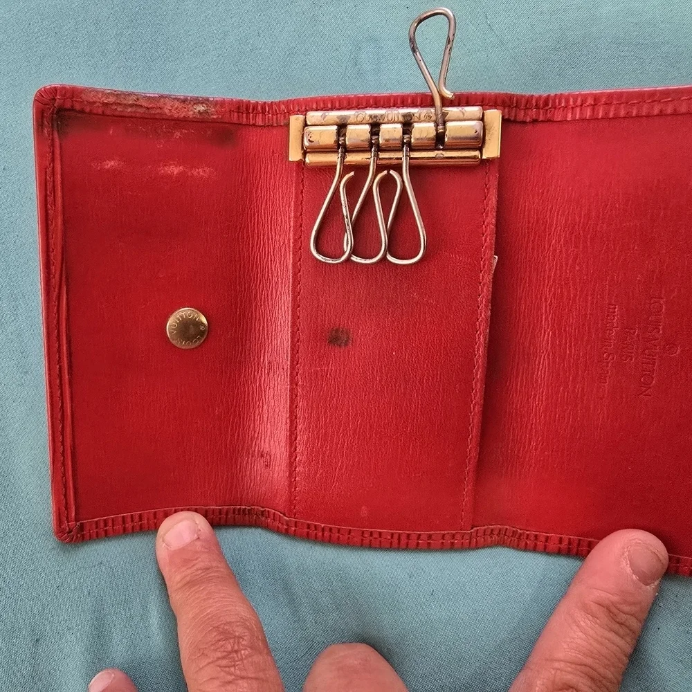 Louis Vuitton Red Epi Leather Wallet